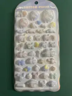 シナモロール　コットンパフィシール 簡易包装 普通郵便 返品不可