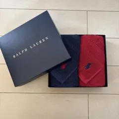 RALPH LAUREN ハンドタオル2枚セット　新品未使用　ラルフローレン