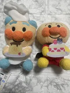 2種セット　アンパンマン　ころふわカフェぬいぐるみ ジャムおじさん