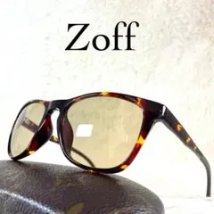 極美品　Zoff　ゾフ　サングラス　ZA221G02C　ブラウンレンズ　べっ甲柄のサムネイル