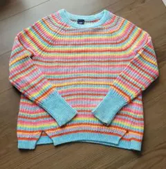 GAP マルチカラー ストライプ ニットセーター XXS