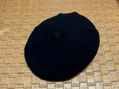 カンゴール　WOOL GALAXY　ベレー帽　/L　黒　ロゴ刺繍　KANGOL