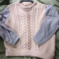 【冬物セール 3/31まで】BEAMS HEART ニットスエットセーター