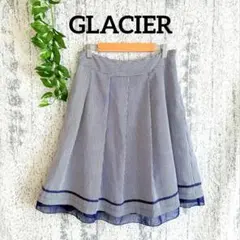 【グラシア】 レディース フレアスカート (M) レース シアー 膝丈