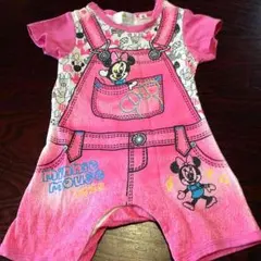 《値下げ》ミニーちゃん 半袖ロンパース