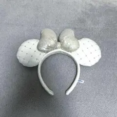 ホワイト キラキラ耳カチューシャ