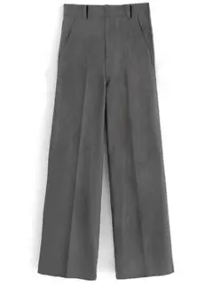 【新品未使用】グレイル　グレー ワイドパンツ ハイウエスト