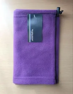 フリース ネックウォーマー パープル 紫 防寒対策に