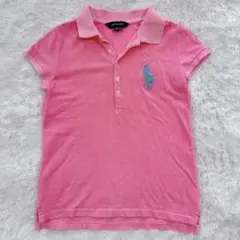 人気短丈 PoloRalphLauren ビッグポニー ポロシャツ ピンク XS | Mercari