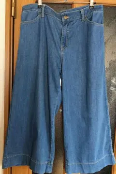 CAROUGE ソフトデニムワイドパンツ