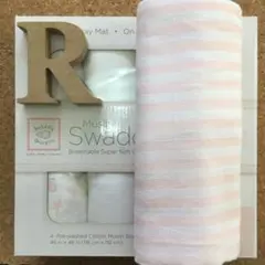 値下げ‼️1299円→‼️定番人気ピンクボーダー⭐スワドルデザインズおくるみ