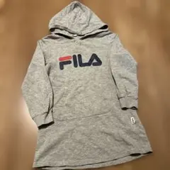FILA フード付きトレーナー グレー　130