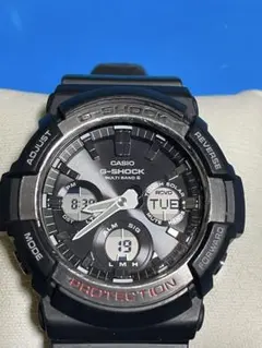 電波ソーラー CASIO G-SHOCK GAW-100 ブラック アナデジ