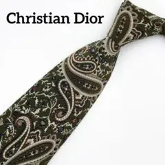 クリスチャンディオール ネクタイ ペイズリー柄 総柄 古着 レトロ
