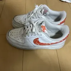 Nike Air Force 1 ホワイト/オレンジ