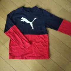 PUMA ★長袖カットソー ネイビー/レッド ★サイズ150cm