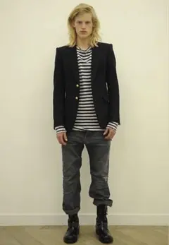BALMAINバルマン ダメージ加工ボーダー ロングスリーブのサムネイル