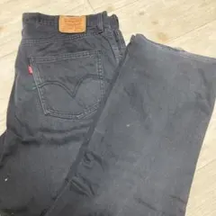 Levi's 502 ブラックパンツ ペンキ　色落ち　W38 L33のサムネイル