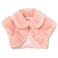 S メゾピアノ 新品 フェイクファーボレロ ピンク