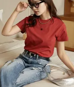 お値下げ中❣️　MARY QUANT × PUBLUX 刺繍 ロゴTシャツのサムネイル