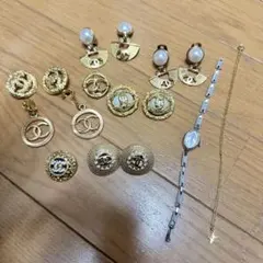遺品整理　ヴィンテージ　アクセサリー　まとめ売り イヤリング ネックレス 時計