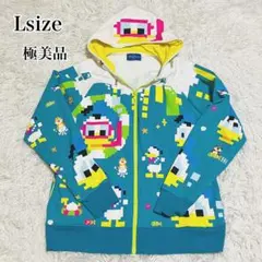 【美品】東京ディズニーランド　ドット柄　ドナルド　パーカー　Lサイズ