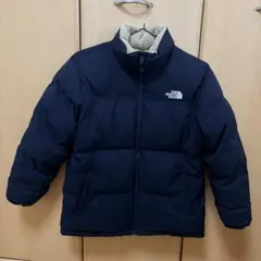 【美品】ノースフェイス　リバーシブル ダウン　黒　150 レディース　S