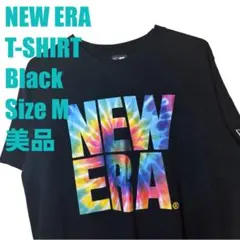 美品 ニューエラ Tシャツ 黒 M タイダイ NEWERA ドライ素材 ブラックのサムネイル