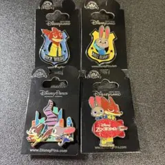 海外ディズニー ピンバッジ ズートピア ジュディ ニック