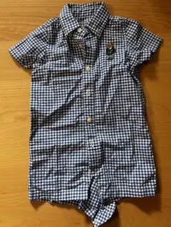 Ralph Lauren ギンガムチェックロンパース 6m