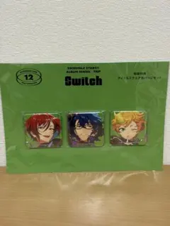 【新品】あんスタ TRIPアルバム有償特典 スクエア缶バッジセット Switch