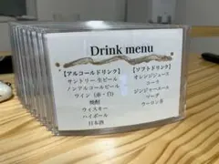 ドリンクメニュー　写真立て