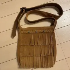 MINNETONKA フリンジ本革ショルダーバッグ