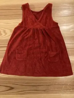 UNIQLO 赤 コーデュロイワンピース 100cm