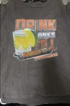 飲み物グラフィックTシャツ ブラウン