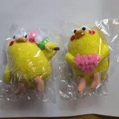 ポインコ 兄弟 ぬいぐるみ　ストラップ 　さくら　お団子　2つセットのサムネイル