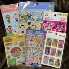 シャカシャカシール3Dシールプックリシール　9枚詰め合わせ