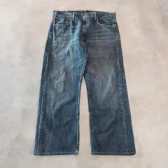 リーバイス569 Levis W34 ワイド バギー 青 古着 ヒゲ 22478 - メルカリ