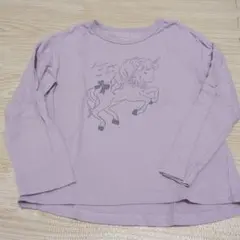 anyFAM ユニコーン 薄紫 長袖カットソー 110