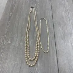2 パールネックレス ２本 セット Perl