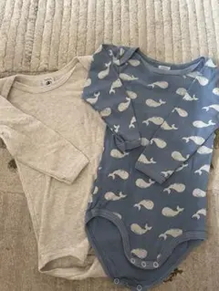 PETIT BATEAU 長袖ボディスーツ 2枚セット 81cmのサムネイル