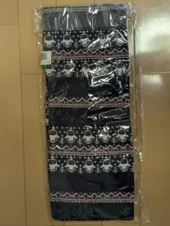 ニットジャガードマフラー ネイビー LGU25-21-JJU