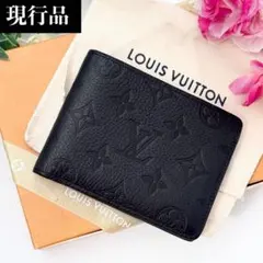 ✨超極美品 現行品IC内蔵✨ルイヴィトン モノグラム シャドウ 二つ折り財布 黒