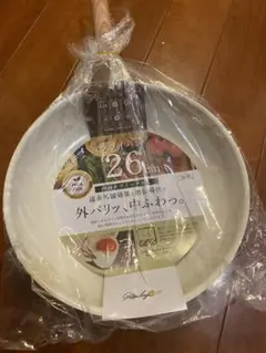 新品 26cm フライパン セラミック加工 木目調ハンドルのサムネイル