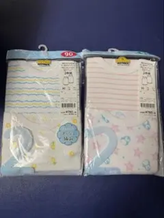 新品未使用 ベビー肌着 2枚組 2つ 計4枚 90サイズ 95サイズ