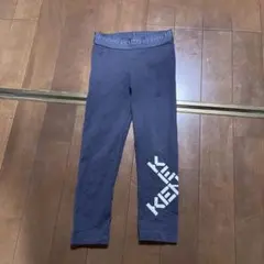 【穴あり】KENZO ネイビー ロゴ入りパンツ　レギンス　100cmのサムネイル