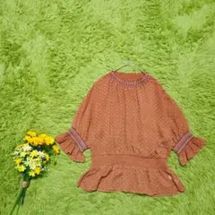 【マジェスティックレゴン】半袖チュニックトップス　M　シアードット