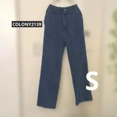 【COLONY2139】ダークブルーワイドレッグデニム　フレア