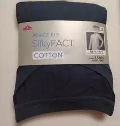 トップバリュ　ピースフィット　シルキーファクト　長袖クルーネック ネイビー3XL