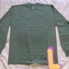 新品♦超、超〜〜超、激安　祭♦ロサンゼルスアパレル♦長袖Ｔ♦色グリーン♦Ｌサイズ